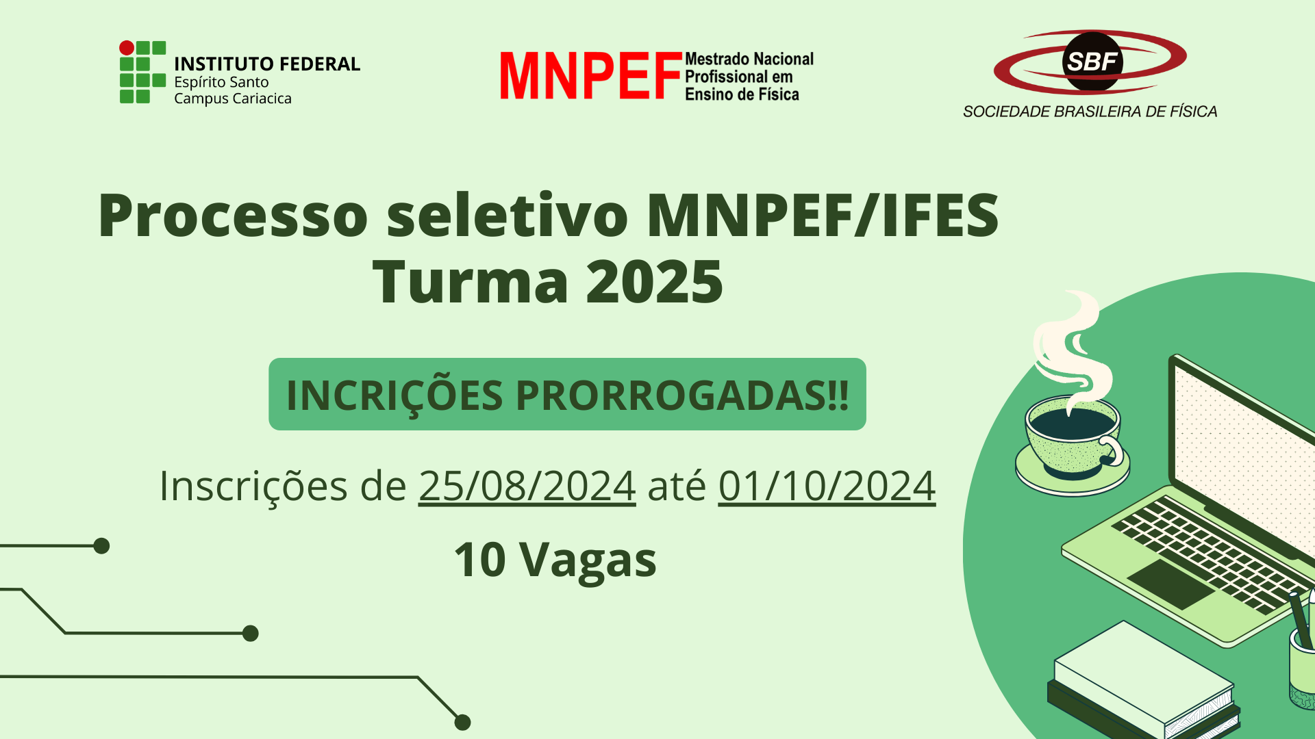 Lançamento do edital do processo seletivo MNPEF/IFES - Turma 2025